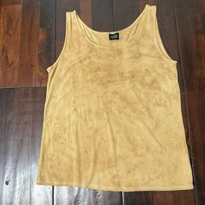 Eileen Fisher Tie Dye Tank Women’s Small Medium Brown Tie Dye Silk